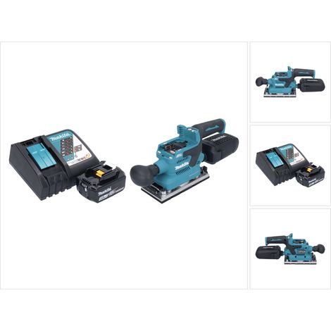 Makita DBO 382 RF1 Ponceuse vibrante sans fil 18 V 93 x 185 mm Brushless + 1x batterie 3,0 Ah + chargeur (1/5)