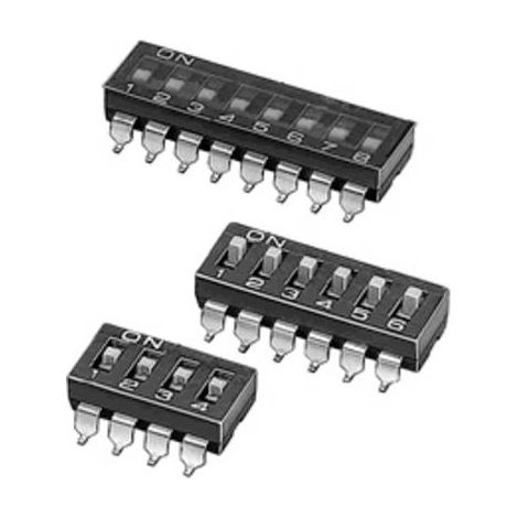 Omron A6S-4102-H Interrupteur DIP Nombre de pôles 4 CMS 1 pc(s) Bag (1/2)