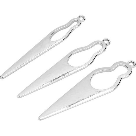 Aiguille à dreadlocks, crochet, outils de coiffure pour tresser les cheveux, argent (1/5)