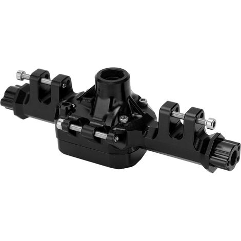 Boîtier d'essieu arrière de remplacement en alliage d'aluminium pour voiture RC Traxxas 1:10, noir (1/5)