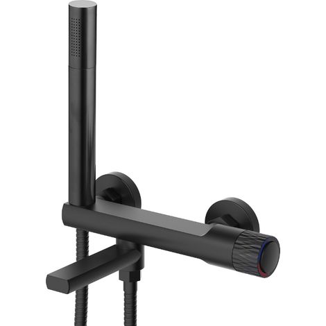 Mexen Diamond Badarmatur mit Duschset, schwarz - 71530-70 (1/2)