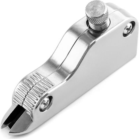 Outil d'artisanat du cuir Outil de gouge en V en métal réglable pour les coins de boîte de plis de maroquinerie (1/5)