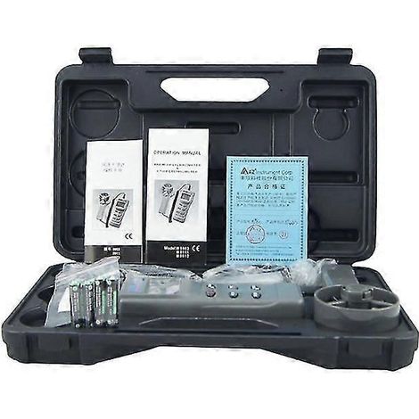 Anémomètre portable AZ8902, débitmètre d'air à distance pour ventilateur FASTM (1/3)