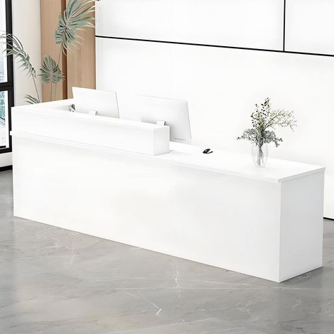 Réception moderne avec rehausseur, comptoir de bureau, salon, boutique, magasin, plusieurs tailles et couleurs (1/5)