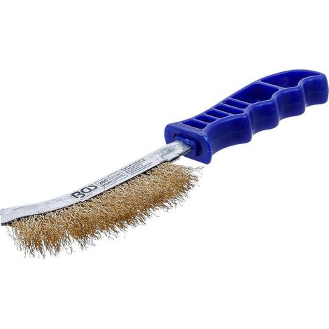 Brosse en Fil d Acier Laitonnée 260 mm - Résistante et Durable - D-Work