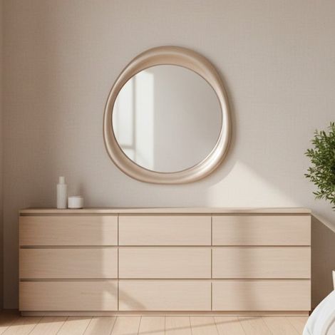 Specchiera SP48 sagomata colore cashmere