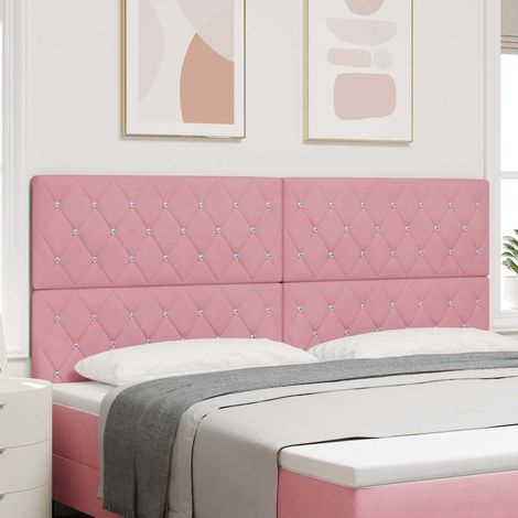 Cabecero Rosa 200 cm Terciopelo vidaXL (1/5)