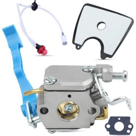 BARKBUSTERS Kit Carburateur pour Husqvarna 125B 125BX 125BVX Souffleur de Feuilles, Carburateur + Joints + Conduite + Filtre Carburant + Poire d'amorçage + Filtre Air + Passe-Câble Ensemble 8 en 1 (1/4)