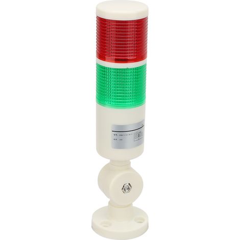 CNC-gefräste rote/grüne LED-Ampel mit akustischem Signal, 24-V-Warnanzeige (1/5)