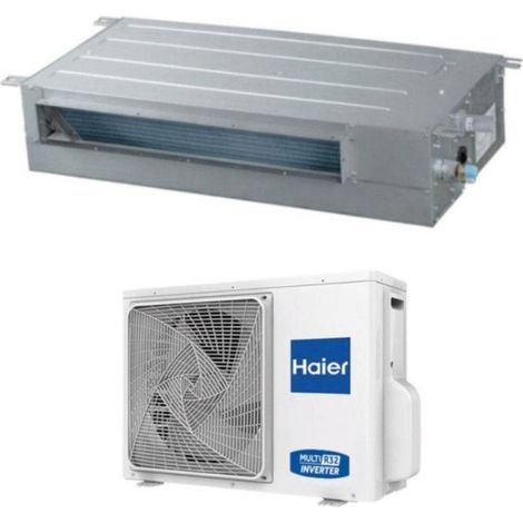 Haier Climatizzatore Monosplit Canalizzato Slim BP 30 PA 9000 Btu AD25S2SS1FA(H)+1U25S2SM1FA R32 A++