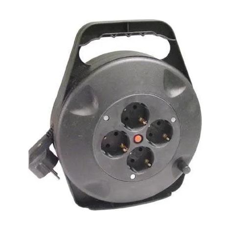 BACHMANN Schutzkontakt-Aufrollkabelbox 4fach AC230V Kabel 10m