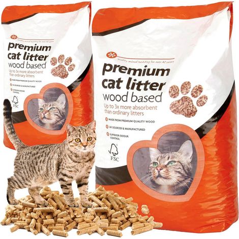 5L Premium Cat Litter Wooden Pellets Clean & Easy To Use Ultra Absorbent Odour Control Soft Bedding