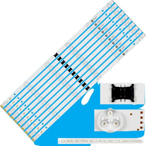 Striscia LED, 570 mm, 6 LED, tensione 3 V, compatibile con LM41-01056A, certificazione CE. (1/5)