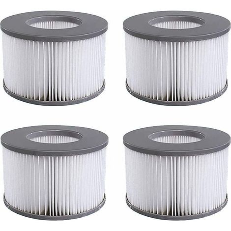 Lot 4 cartouches filtrantes – rechange piscine gonflable MSPA – jacuzzi (1/5)