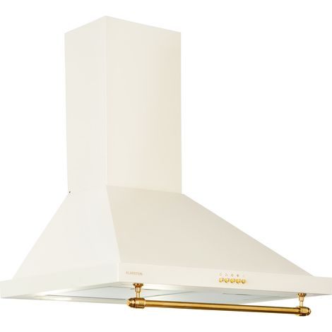 Klarstein Dunstabzugshaube Umluft/Abluft, Leise Abzugshaube, Edelstahl Wandhaube, Dunstabzugshaube mit Filter, Dunstabzugshaube 90 cm, Umlufthaube der Energieklasse A, Dunstabzug mit 610m³/h, 165 Watt (1/5)