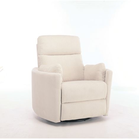 1 Seater Recliner Chair - Electric - L92 x W100 x H106 cm - Assembly Required - Beige