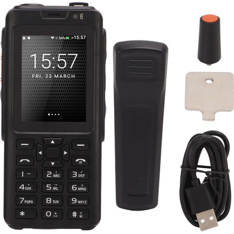 Téléphone mobile 4G Walkie-Talkie écran tactile 2,4 pouces double carte multifonction pour Android 8.1 (1/5)