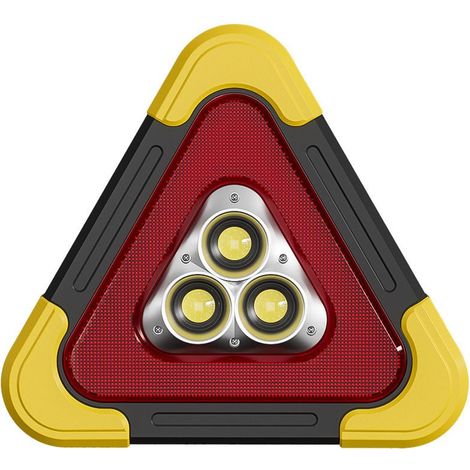Signe D'avertissement Du Triangle Solaire Prudence Arrière Camions Sécurité Marqueur Pour De Plein Air Dirigé Voiture Urgence Triangles Triangulaire Matériau Réfléchissant En Pvc (1/5)
