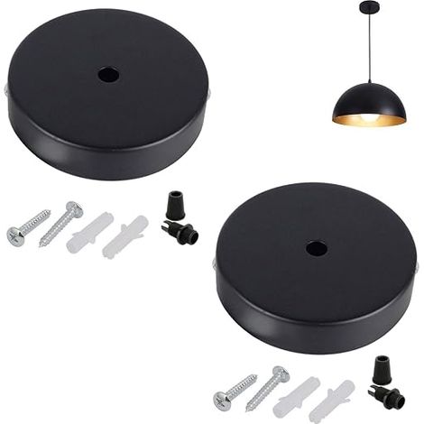 Ceiling Canopy Ceiling Rose Wire Cover, Ceiling Metal Ceiling Cover Wire Cover, Junction Box for Canopy, for Home, Garden, Hanging or Chandelier (1/5)