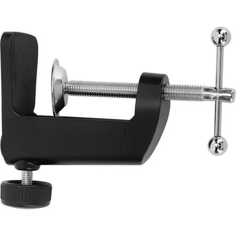 Pince De Bureau - Alliage D'aluminium - Convient Pour Lampes Et Bras De Microphone - Épaisseur Max 61 Mm - Charge 2 Kg - 1 Pièce (1/5)