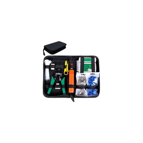 Testeur de réseau professionnel 9 en 1, câble réseau, kit d'outils de réparation d'ordinateur, testeur de réseau LAN, ensemble d'outils réseau adapté au bricolage (1/5)