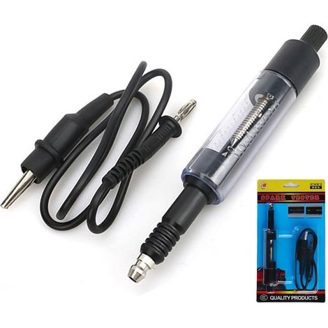Testeur Bougie Allumage,Testeurs D'allumage,Outil Bobine d'Allumage,Testeur Bougie de Moteur,pour Voitures,Motos,Camions,Tondeuses à Gazon,Noir (1/5)