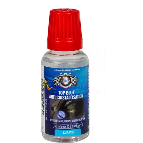 Additif AD Blue - Anti-cristallisation - Nettoie injecteur AD Blue - Moteur diesel - ERC - 50ml