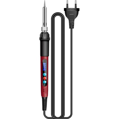 [Yuexinghui] (Unprocessed Intellectual Property) (ZH) ANENG SL103 60W Adjustable Temperature 180500℃ Digital Display Portable Soldering Tool Multifunctional Soldering Iron 13-Piece Set (European Stand (1/5)