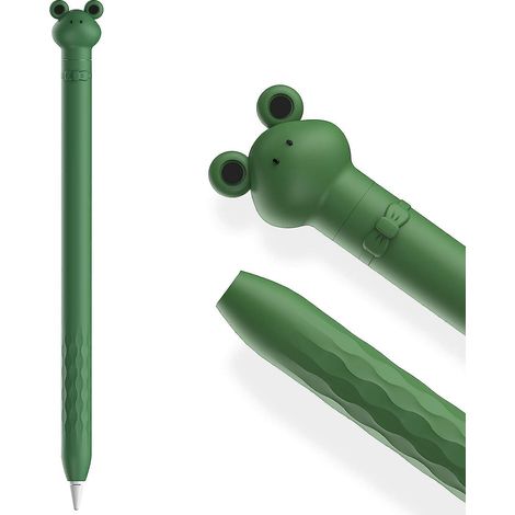 (apple Pencil 1st,grenouille)mignon Dessine Coque Pour Apple Pencil 1re Gnration , Silicone Souple Case Cover Accessoires Protection Apple Pencil (1/5)