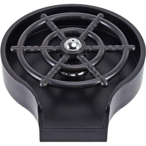 Rince Verre Evier, Rinçage à Expresso Accessoires pour éviers de Cuisine avec Jet Latéral, D'évier Rince-Verre Pour L'usage de Café de Barre de Maison(Noir) (1/3)
