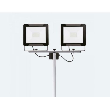 Projecteur sur trÉpied 2x50w pour les chantiers de construction ou le dÉcor photographique ip65 lumiÈre naturelle 4000k 7000lm 63445