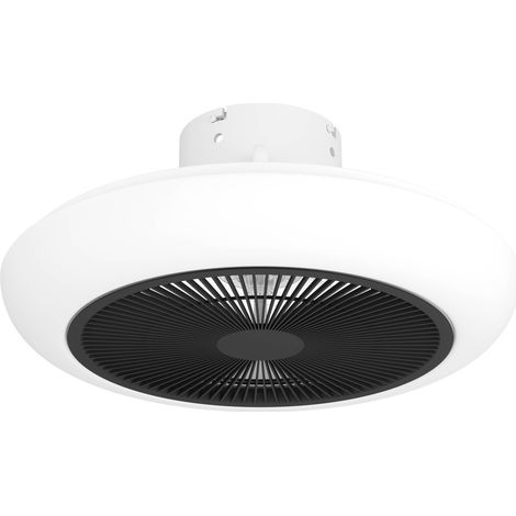 Ventilateur de plafond design Sayulita blanc avec noir - 31208