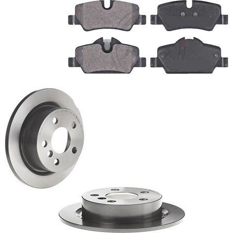 KIT FRENI POSTERIORI compatibile con MINI (F55) - DISCHI + PASTIGLIE OEM: P 06 090 / 18429 /SOSTITUZIONE DIRETTA/BASSA POLVERE/SILENZIOSO