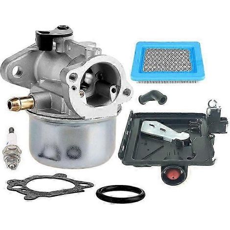 799868 Vergaser für Briggs & Stratton Rasenmäher Ersatzvergaser Luftfilter Zündkerzen-Kit Edition 0301 (1/5)