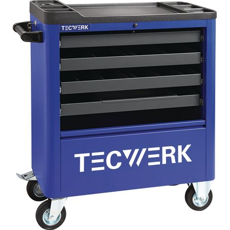 Carro de taller B855xT400xH895mm 300kg 4 cajones chapa de acero TECWERK (1/2)