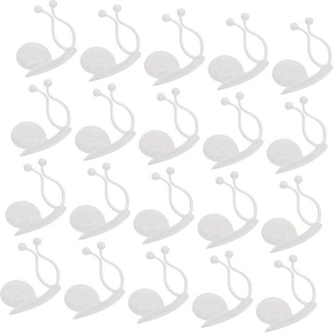 20 Pieces Self Adhesive Clip for Climbing Plants Wall Fixers Transparent Vine Supports Garden Accessories for Indoor and Outdoor Decoration (1/5)