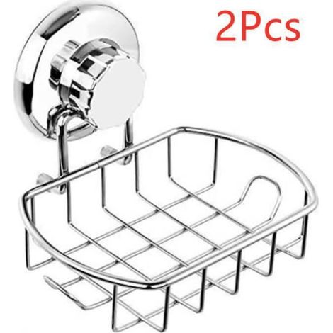Porte-Savon Ventouse Porte-Savon En Acier Inoxydable Porte Eponge Plateau De Rangement Durable, Porte-ponge Pour Cuisine (1/3)