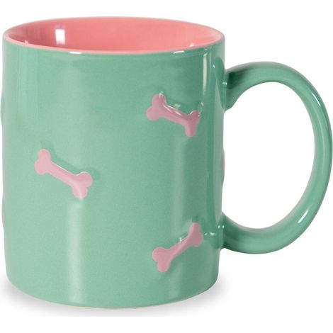 WD LifeStyle Tazza in Stoneware Decoro Osso Rosa