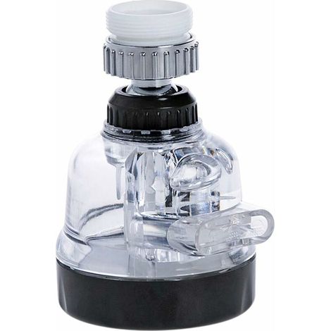 360 ° Swivel Faucet Aerator, Water Saving Nozzle Filter Head Aerator Bubbler, Water Saver Faucet Sprayer for Kitchen Bathroom Shower, 22mm-24mm (1/5)