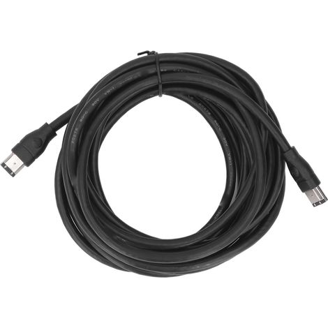 6-poliges FireWire-DV-Kabel (Stecker auf Stecker, IEEE 1394) für Camcorder, Digitalkameras, Drucker – 4,5 Meter