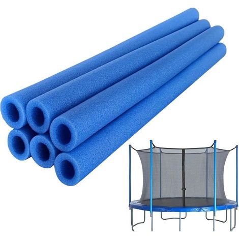 Lot de 6 manchons de trampoline en mousse – Poteau de protection en mousse de rechange pour trampoline – Poteau de protection en mousse de sécurité pour trampoline lisse pour trampolines intérieurs ou (1/5)