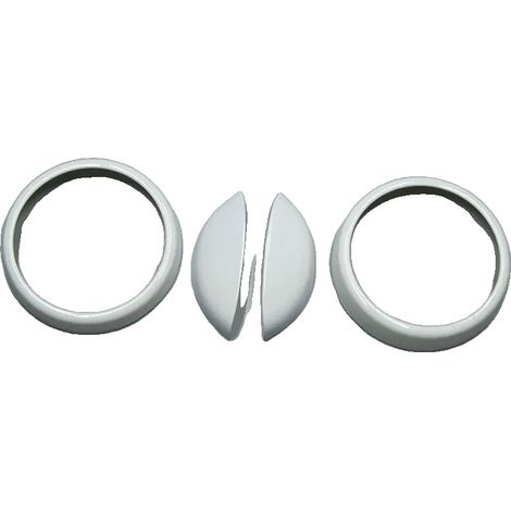 Rejilla de salida de aire, plástico ABS, compatible con Smart 451 Fortwo, BLANCO (1/2)