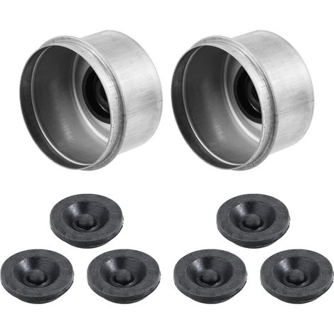 2pcs 62mm Remorque Assieu Poussière Capuchon Couverture avec 6pcs Caoutchouc Bouchons Ensemble (1/5)