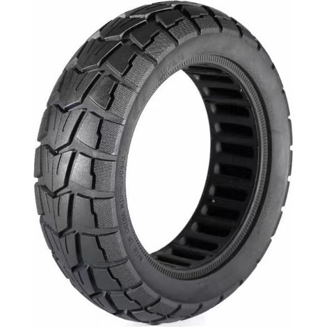 Pneus pleins tout-terrain 10X2.75 à 5 fentes en nid d'abeille pour trottinettes électriques Kugoo G-Boost/G2 (1/5)