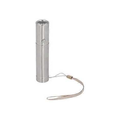 Mini lampe torche en acier inoxydable avec 3 modes d'éclairage, lampe torche LED format stylo pour le camping et les urgences en extérieur (1/5)
