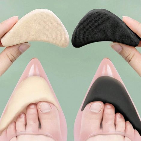 2 pcs Semelles en mousse pour avant-pied pour femme, soulagent la douleur, réduisent la taille de la chaussure, améliorent l'ajustement, offrent confort et protection, accessoires pour chaussures à ta (1/4)