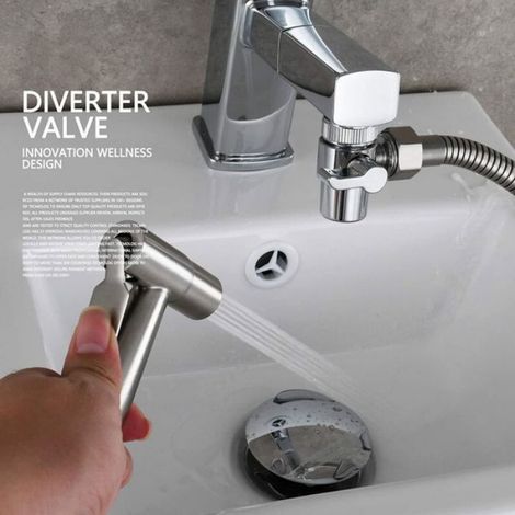 Diverter - Acier Inoxydable SUS304 - Pour Robinet Évier Cuisine ou Salle De Bain - Pièce De Rechange - M22 x M24 (1/5)