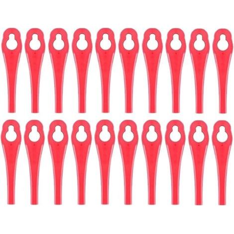 Pair 100 pièces de lames de rechange compatibles avec Parkside PRTA 20 Li A1, couteaux en plastique pour taille-haies Parkside LIDI sans fil (1/5)