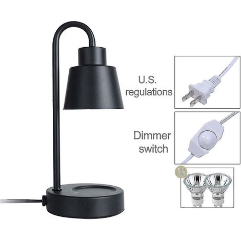 Lampes chauffe-bougies, lampes à bougies à intensité variable, chauffe-bougies à diffusion par le haut, lampes à fondre les bougies avec base en métal - YUHAO (1/5)