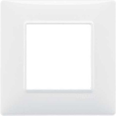 14642.01 Placa de 2 Módulos Blanca Plana